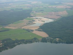 Kieswerk Pinnow Süd (Pinnow-Ausbau) im Jahr 2010