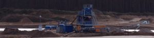 Saugbagger Kieswerk Pinnow